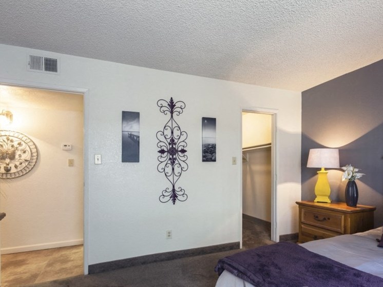 Bedroom (Non-Renovated Apartment) at Presidio North Apartments in Phoenix, AZ